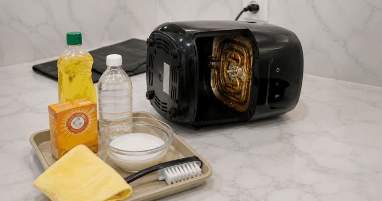 Heißluftfritteuse reinigen: So wird das Heizelement mit einer einfachen Methode wieder sauber